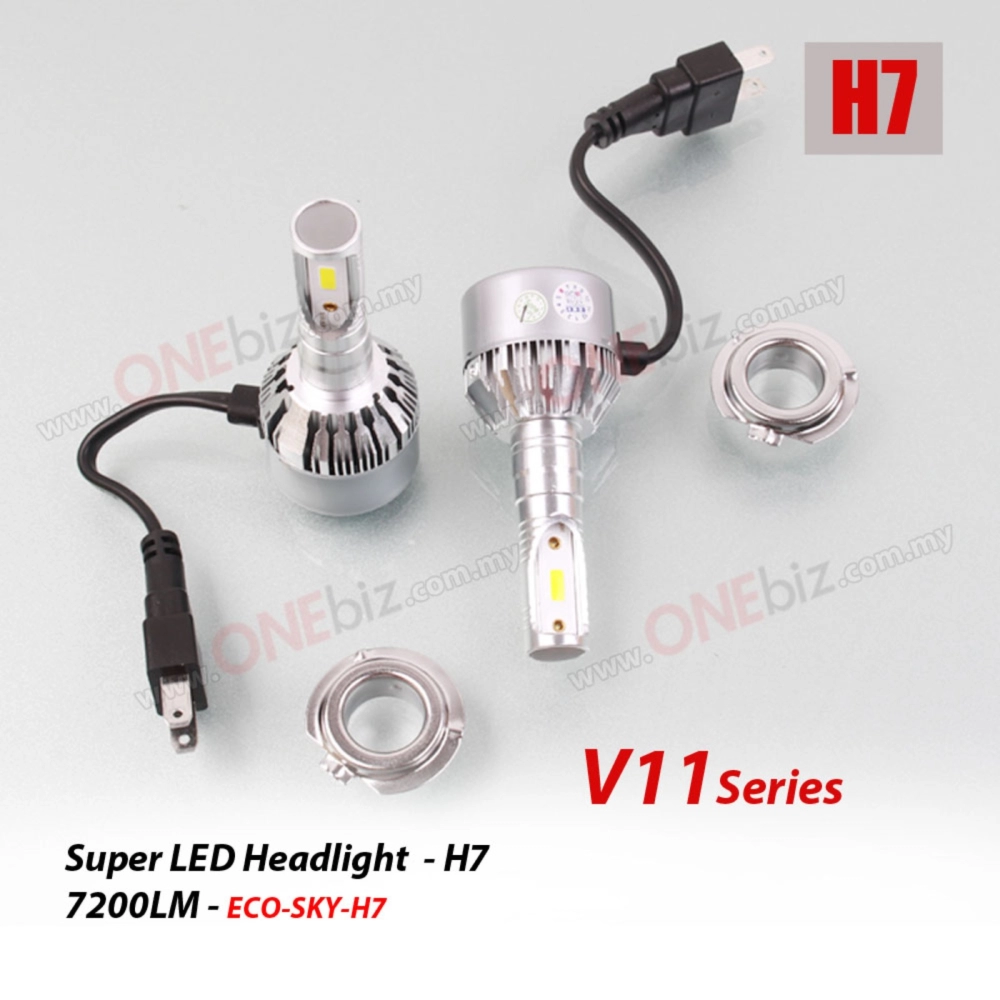 Super LED Headlight V11 Series - H7 7200LM - ECO-SKY-H7