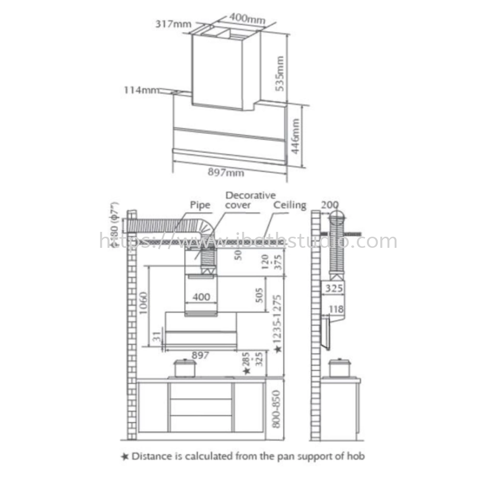 FOTILE AMG9007i COOKER HOOD