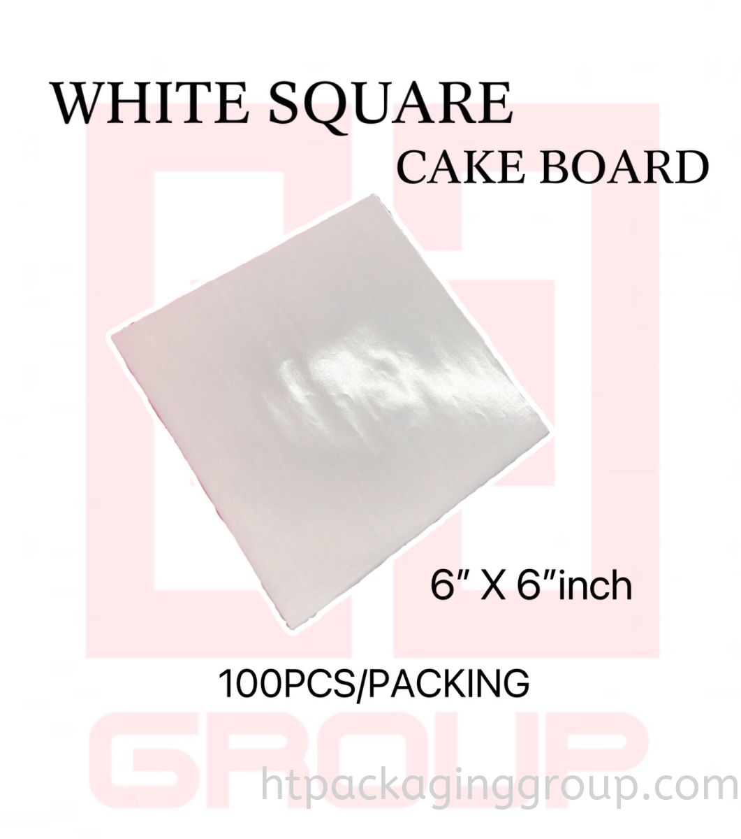 6inch X 6inch £¨100PCS/PACKING£© WHITE SQUARE CAKE BOARD  CAKE BOARD READY MADE Malaysia, Perak Supplier, Manufacturer, Supply, Supplies | HT Packaging Group (M) Sdn Bhd
