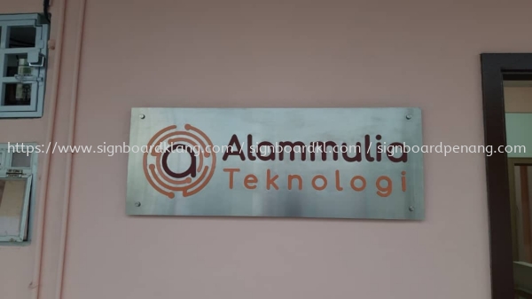 alammulia company stainless steel etching color indoor signage signboard at klang kuala lumpur shah alam puchong kepong damansara STAINLESS STEEL LETTERING Selangor, Malaysia, Kuala Lumpur (KL) Supply, Manufacturers, Printing | Great Sign Advertising (M) Sdn Bhd