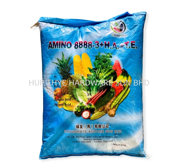 AMINO 8888 ORGANIC FERTILIZERS FERTILIZERS Melaka, Malaysia, Batu Berendam, Krubong, Peringgit Supplier, Wholesaler, Supply, Supplies | HUP THYE HARDWARE SDN BHD