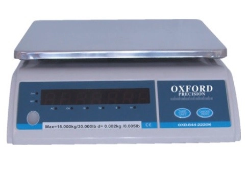 OXD8442220K - ELECTRONIC WEIGHING SCALE 15KG -2g DIVISIONS UK PLUG