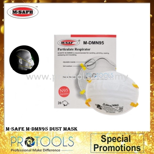 M-SAFE M-DMN95 Particulate Respirator SAFETY Johor Bahru (JB), Malaysia, Senai Supplier, Suppliers, Supply, Supplies | Protools Hardware Sdn Bhd