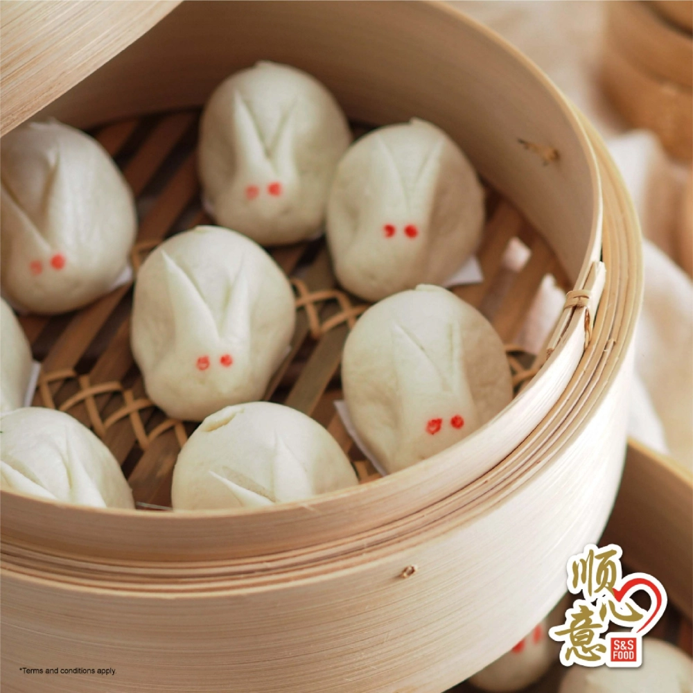 Mini Lotus Paste Rabbit Bun 莲蓉兔子包仔 (蒸)