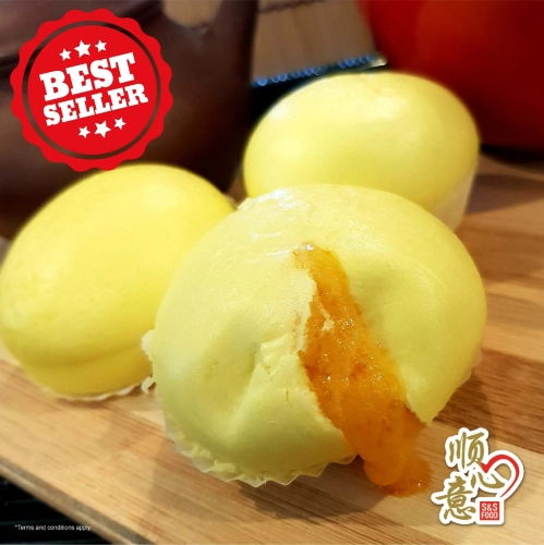Mini Salted Egg Yolk Custard Bun 正宗流沙包仔 (蒸)
