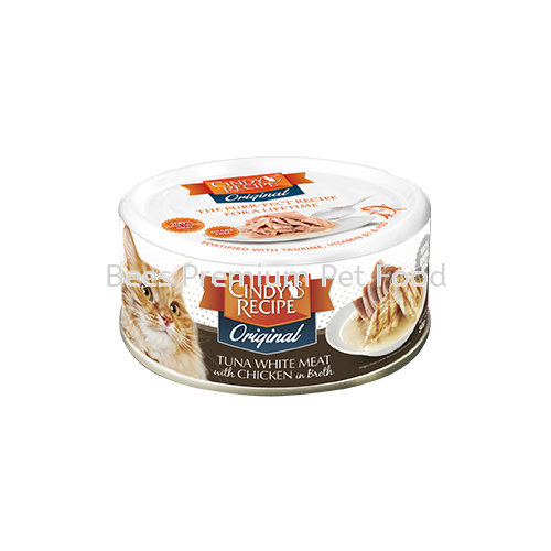 Cindy's Recipe Originals Tuna White Meat with Chicken in Broth 80g Cindy's Recipe Non Prescription Cat Food Selangor, Malaysia, Kuala Lumpur (KL), Petaling Jaya (PJ) Supplier, Suppliers, Supply, Supplies | Bees Pets Global Supply Sdn. Bhd.