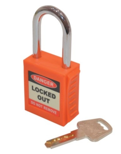 MTL9507940K - SAFETY PADLOCK KEYED DIFFERENTLYORANGE 