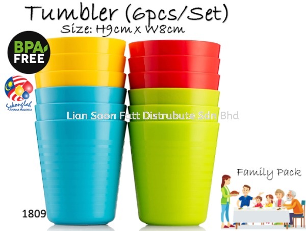 6pcs 9oz Plastic Colour Mug Gelas Tumble Plastic Restaurant Cups Cawan Plastic(By Set) 1809 Plastic Household Ware Perak, Malaysia, Ipoh Supplier, Wholesaler, Distributor, Supplies | LIAN SOON FATT DISTRIBUTE SDN BHD