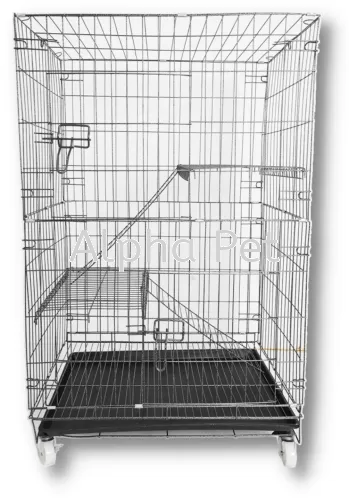 Economic 2 Layers Cat Cage - Large Platform With Ladder
