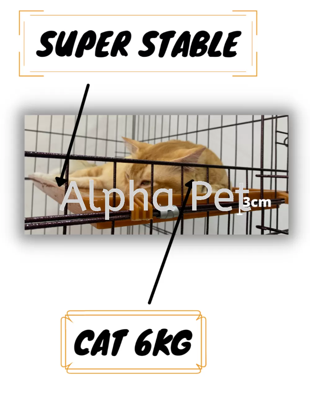 3 Layers Cat Cage - Large Plastic Platform Cage With Ladder