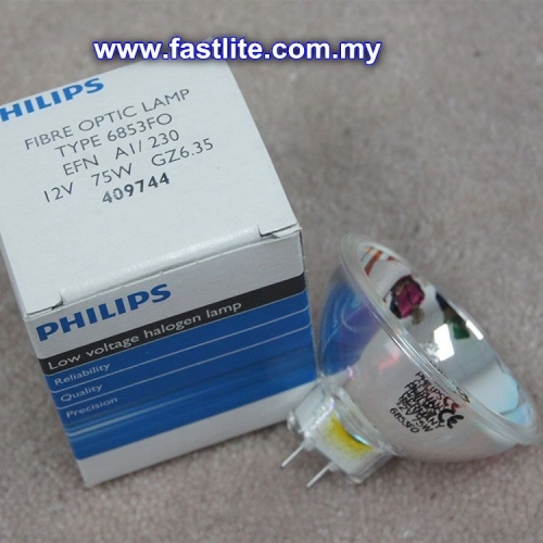 Philips 6853FO 12v 75w GZ6.35 EFN Dental projector bulb 409744 (made in Germany)