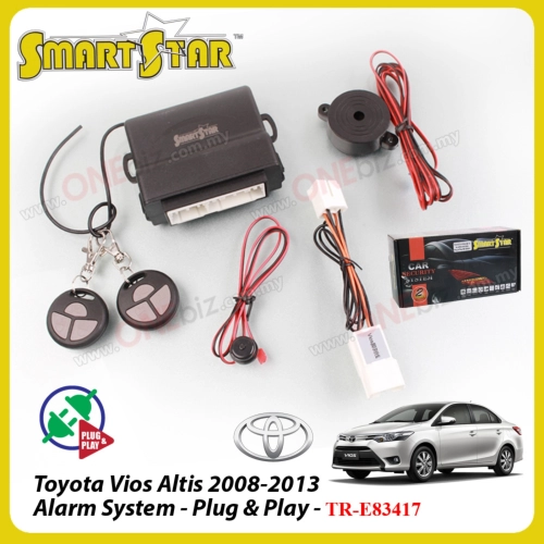 Smart Star Toyota Vios 2008 - 2013 - Alarm System - Plug & Play - TR-E83417