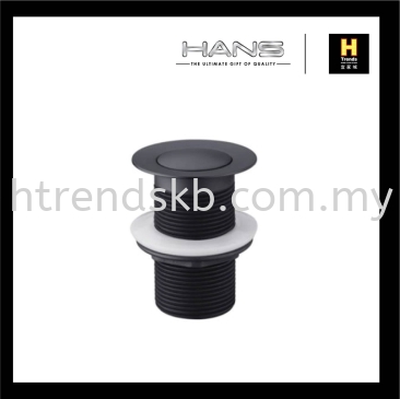 Hans Pop Out Waste Without Overflow (Black) HW803BL