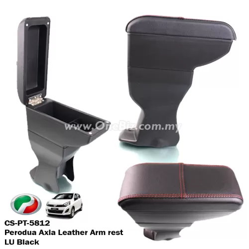 Perodua Axia Leather LU Black Arm Rest - CD-PT-5812