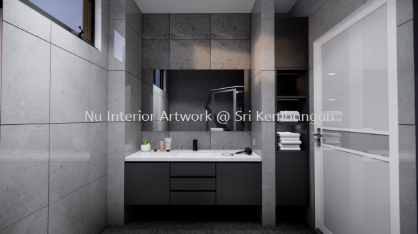 Master Bathroom Bathroom Design Selangor, Malaysia, Kuala Lumpur (KL), Seri Kembangan Services | NU Interior Art Work