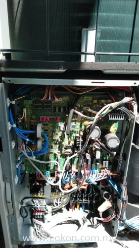 To replace faulty VRV Inverter mainboard c/w reprogram system setting