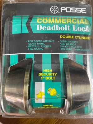 POSSE Double cylinder Deadblot Lock
