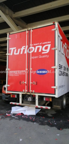 tuflong battery company truck lorry sticker print signboard signage at subang ampang puchong cheras TRUCK LORRY STICKER Kuala Lumpur (KL), Malaysia Supplies, Manufacturer, Design | Great Sign Advertising (M) Sdn Bhd