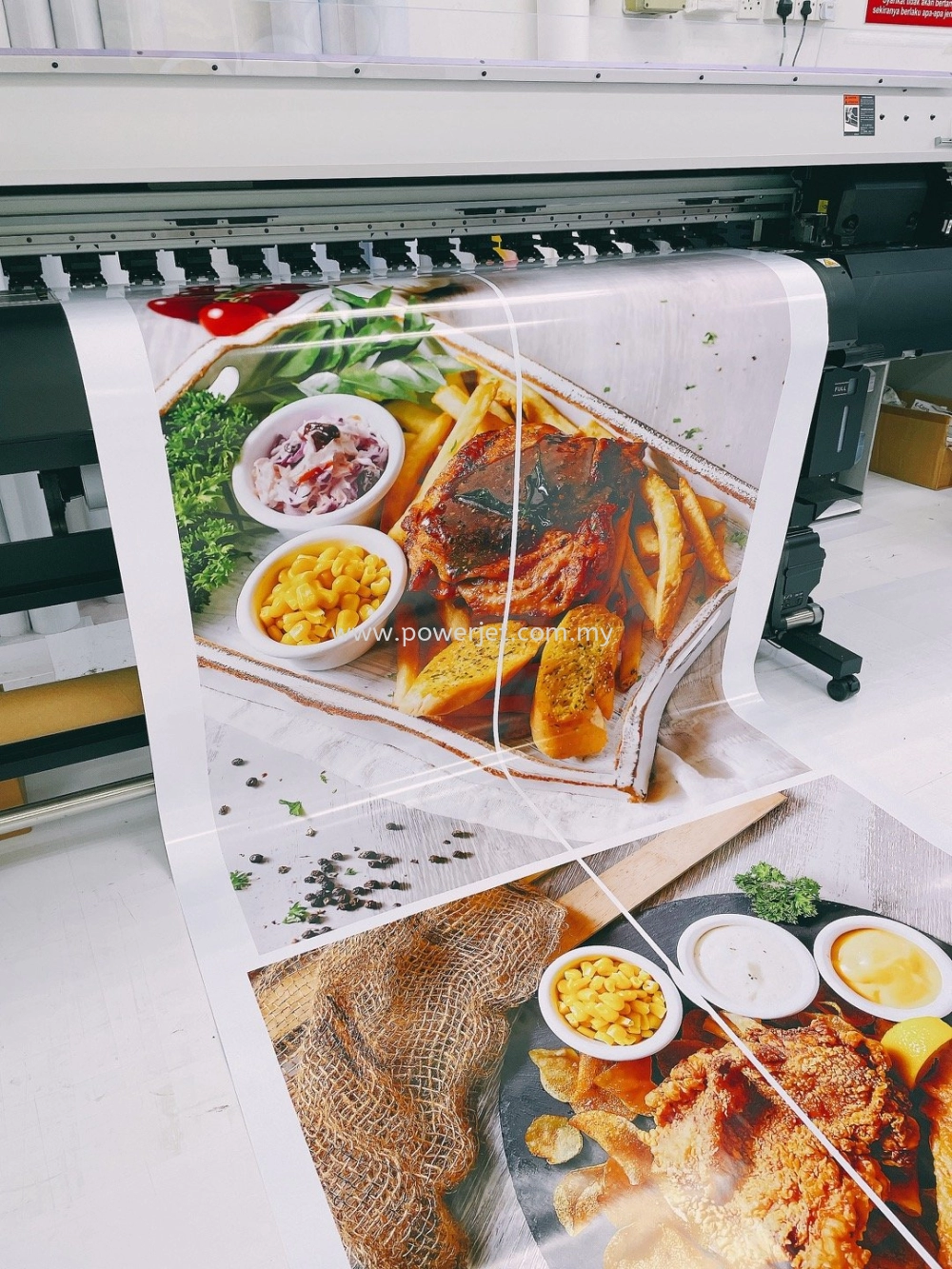 Food banner or Sticker Printing Service