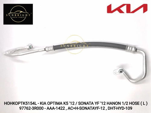 HOHKOPTK5154L - KIA OPTIMA K5 '12 / SONATA YF '12 HANON 1/2 HOSE ( L ) 97762-3R000 - AAA-1422 , AC=H