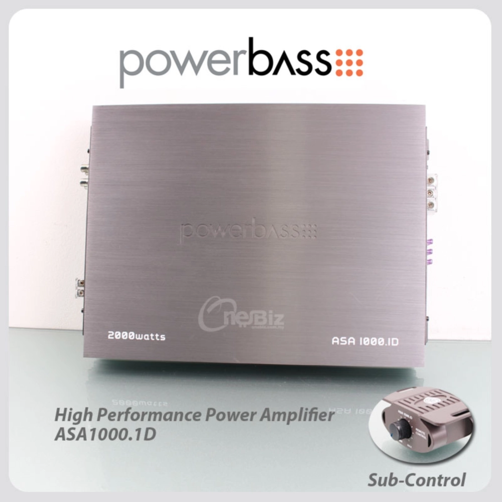 PowerBass Monoblock Amplifier (2000 Watts) - ASA1000.1D