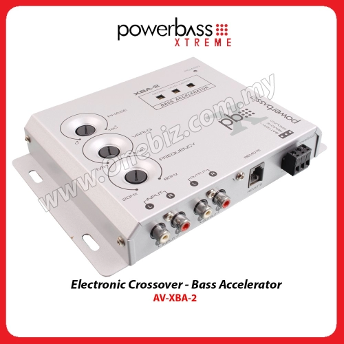 PowerBass Electronic Crossover - Bass Accelerator - AV-XBA-2