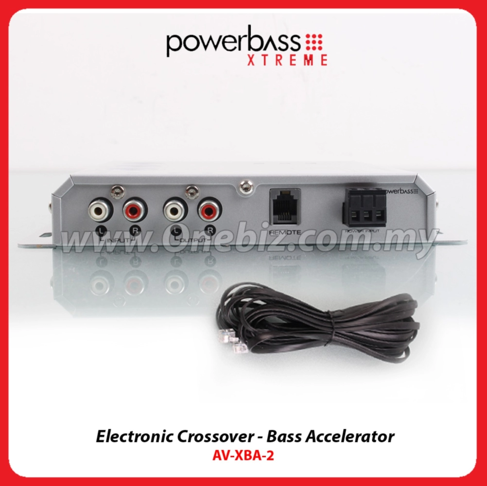 PowerBass Electronic Crossover - Bass Accelerator - AV-XBA-2