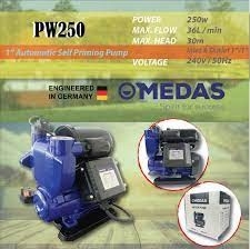 MEDAS 1" 250W  AUTOMATIC SELF PRIMING PUMP PW250