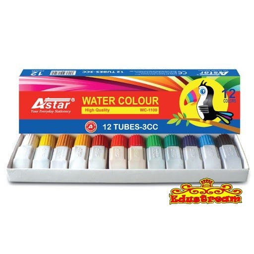 Astar Water Colour 12 Tubes-3cc WC1100 Water & Poster Colours Art Supplies Stationery & Craft Johor Bahru (JB), Malaysia Supplier, Suppliers, Supply, Supplies | Edustream Sdn Bhd