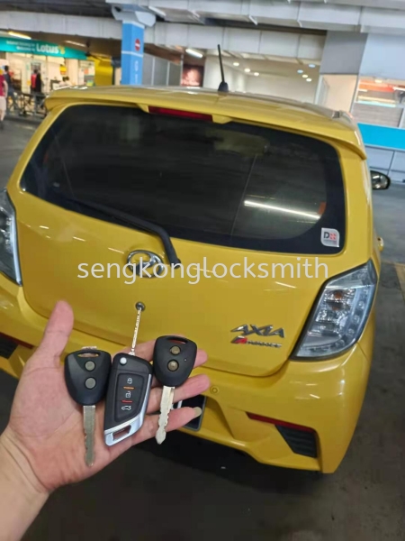 perodua Axia car key remote control with chip car remote Selangor, Malaysia, Kuala Lumpur (KL), Puchong Supplier, Suppliers, Supply, Supplies | Seng Kong Locksmith Enterprise