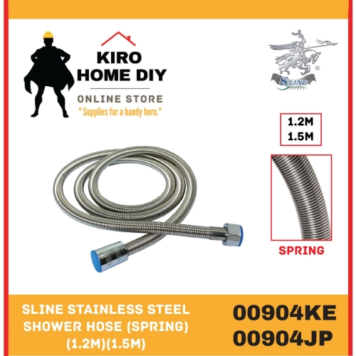 SLINE Stainless steel Shower Hose (Spring) (1.2M)(1.5M) - 00904KE & 00904JP