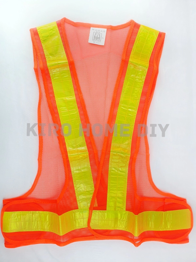 Cycling High Visibility Safety Vest - Neon Orange