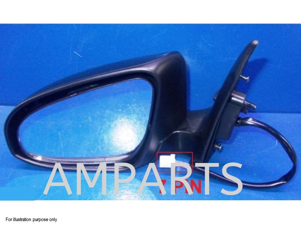 Toyota Vios 2014 Door Mirror With Lamp (Auto Foldable) 7 Pin