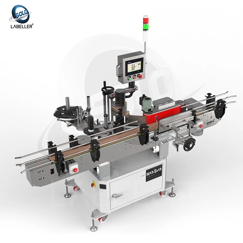 SOLO Servo-Ecam Vertical Wrap Around Labelling Machine