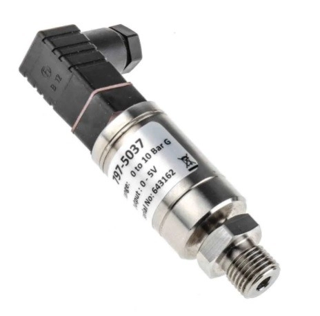 797-5037 - RS PRO Pressure Sensor for Air, Gas, Hydraulic Fluid, Liquid, Water , 10bar Max Pressure Reading Voltage