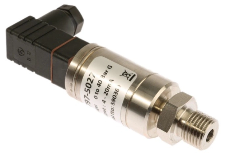 797-5027 - RS PRO Pressure Sensor for Air, Gas, Hydraulic Fluid, Liquid, Water , 40bar Max Pressure Reading Current
