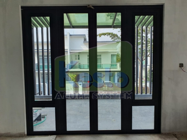  Folding Door With Casement Window Johor Bahru (JB), Tebrau Contractor, Supplier, Supply | Kesto Aluminium System (JB) Sdn Bhd