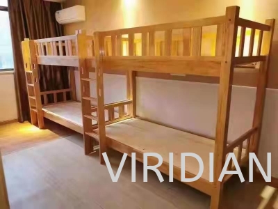 Solid Rubber Wood Bunk Bed - 929