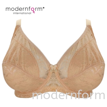 Modernform Bra Cup A with Fashionable Upper Lace Design Non-wired