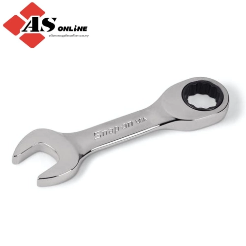 SNAP-ON 17 mm 12-Point Metric Flank Drive 0° Offset Short Ratcheting Combination Wrench / Model: OXKRM17