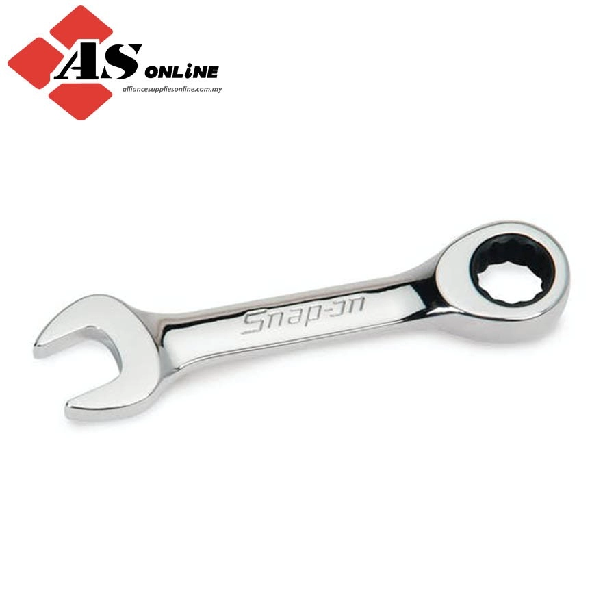 SNAP-ON 14 mm 12-Point Metric Flank Drive 0° Offset Short Ratcheting Combination Wrench / Model: OXIRM14