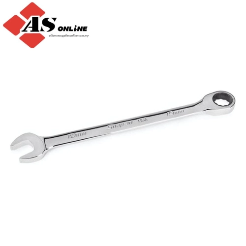 SNAP-ON 19 mm 12-Point Metric 0° Offset Ratcheting Combination Wrench / Model: OXRM19