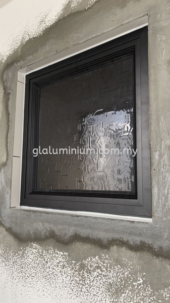 aluminium power coating (black + black naco)  aluminium Top Hung Selangor, Malaysia, Kuala Lumpur (KL), Cheras Supplier, Installation, Supply, Supplies | GL GLASS & ALUMINIUM TRADING