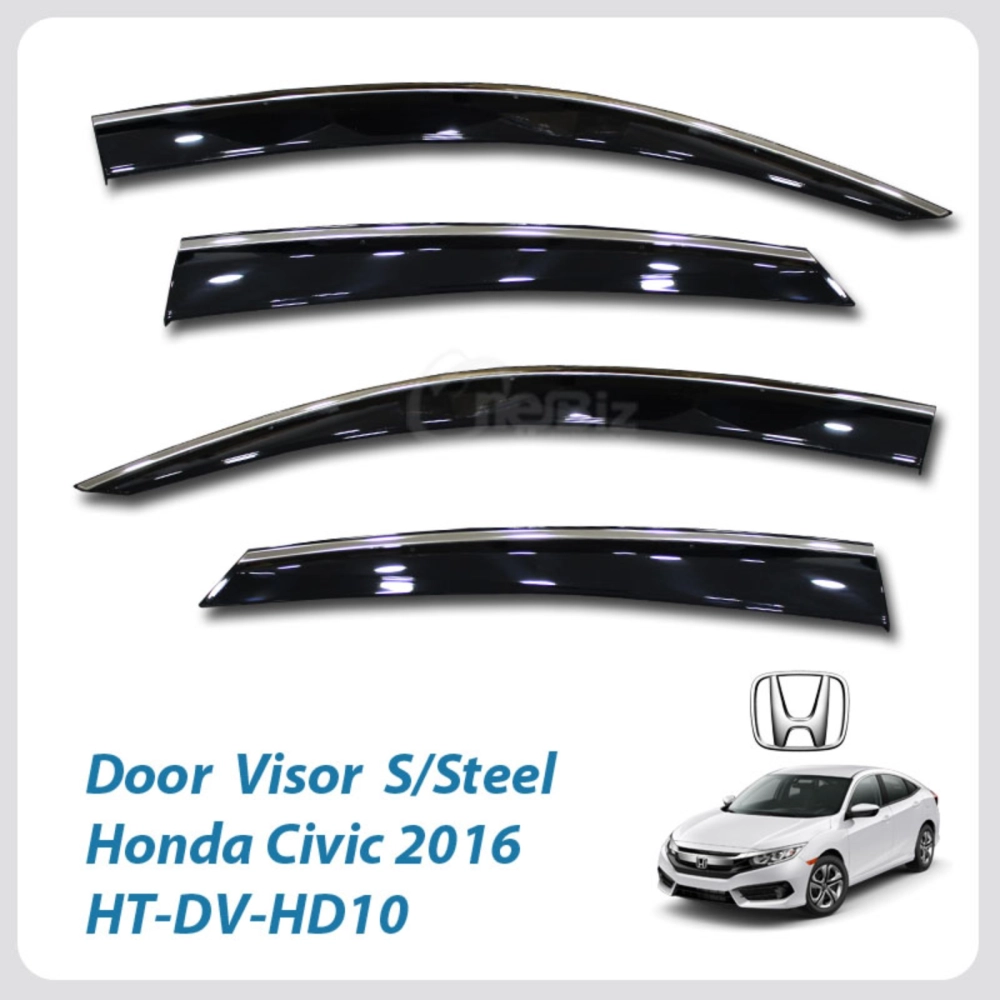 Honda Civic 2016 Door Visor S/Steel - HT-DV-HD10