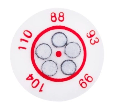  285-986 - RS PRO Non-Reversible Temperature Sensitive Label, 88°C to 110°C, 5 Levels