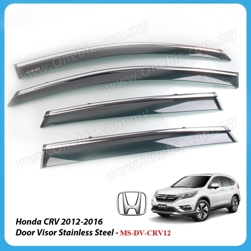 Honda CRV 2012-2016 Door Visor Stainless Steel - MS-DV-CRV12