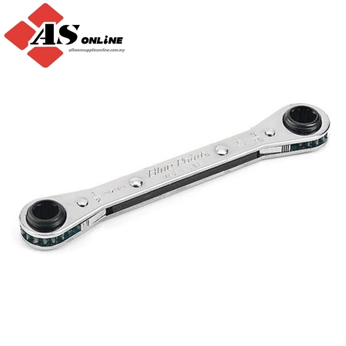 SNAP-ON 3/87/16" 12-Point SAE Latch-On 0° Offset Ratcheting Box Wrench (Blue-Point) / Model: RBZ1214