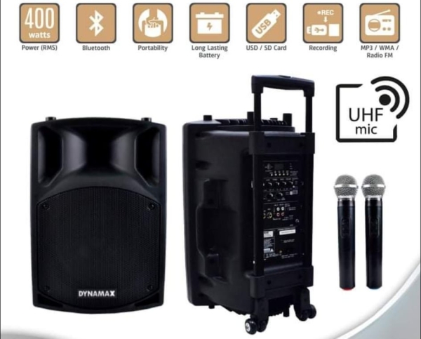 DYNAMAX PRO121 12'' Bluetooth Portable PA System Portable Amplifier Penang, Malaysia, Butterworth Distributor, Supplier, Supply, Supplies | Guan Seng Hing Electronics Sdn Bhd