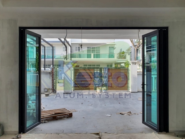  Premium Concealed Hinged Folding Door Johor Bahru (JB), Tebrau Contractor, Supplier, Supply | Kesto Aluminium System (JB) Sdn Bhd