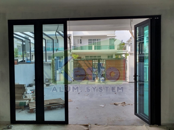  Premium Concealed Hinged Folding Door Johor Bahru (JB), Tebrau Contractor, Supplier, Supply | Kesto Aluminium System (JB) Sdn Bhd